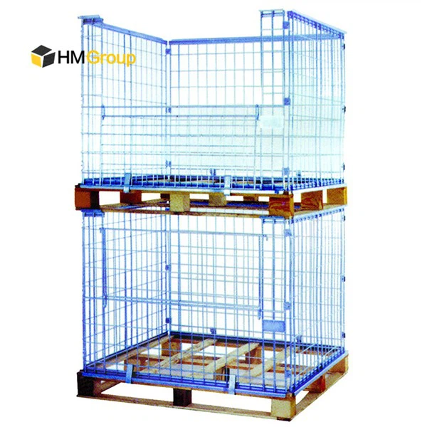 Warehouse Wire Mesh Storage Pallet Cage